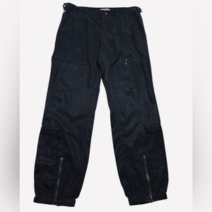 BABKUL / Black Super Soft Tencel Cargo Joggers / Medium